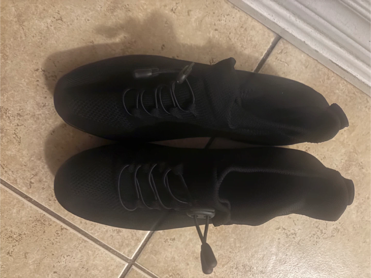 Black Slip-on Shoes comfort wear  size 10