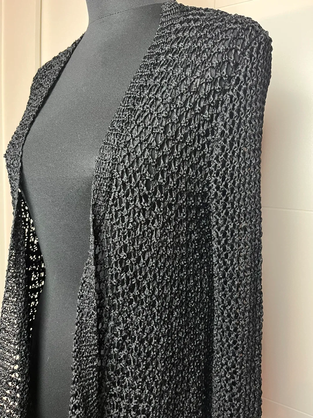 Black Knit Cardigan Size M image indicator(3)