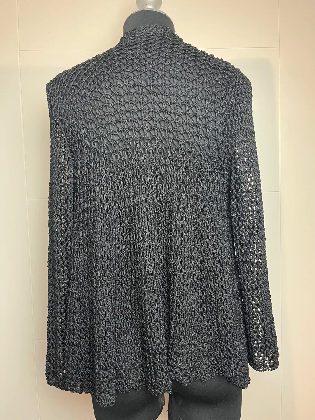 Black Knit Cardigan Size M image indicator(4)