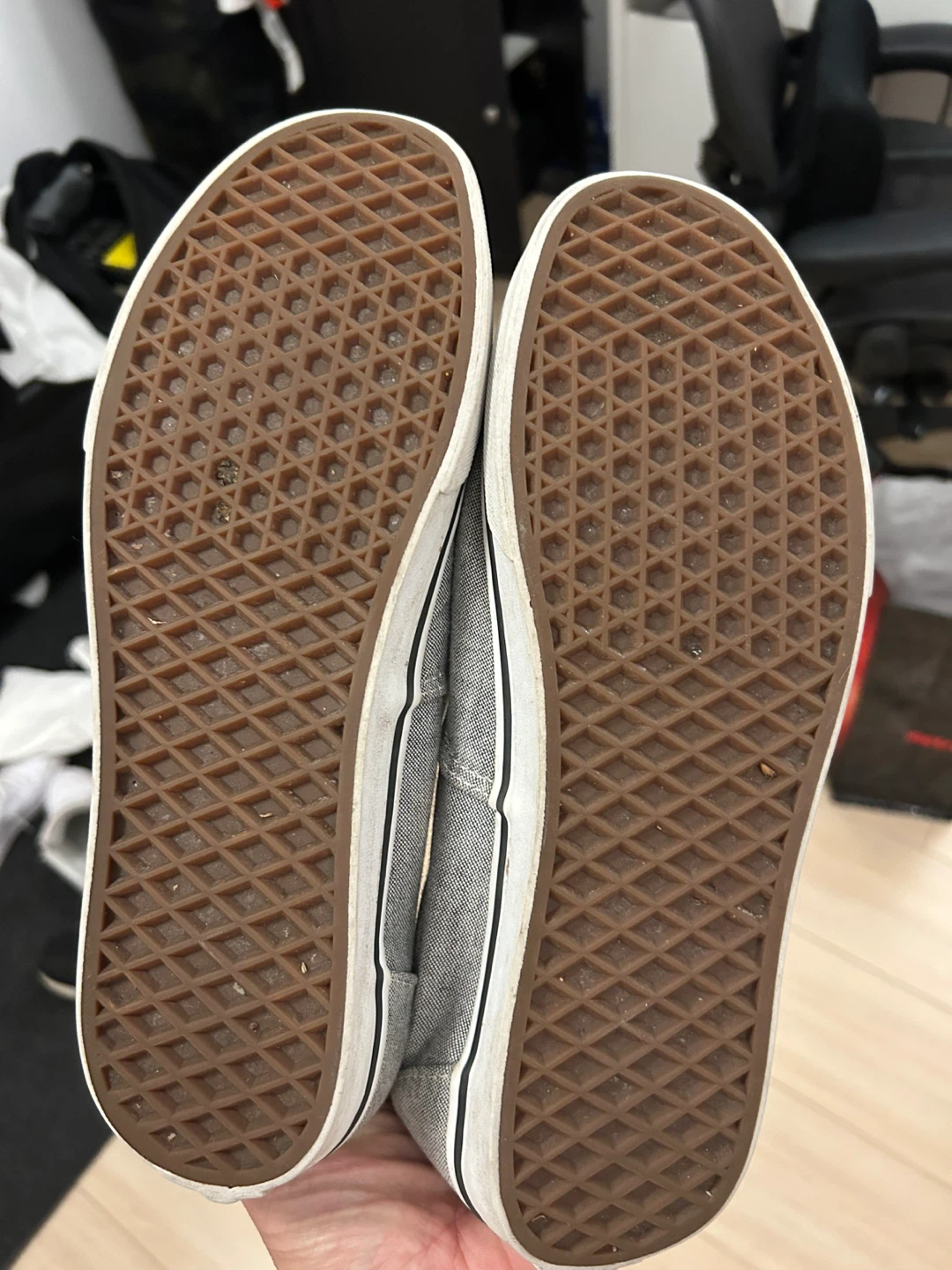 Vans Slip-On Shoes - Grey, US Size 10 - photo 2