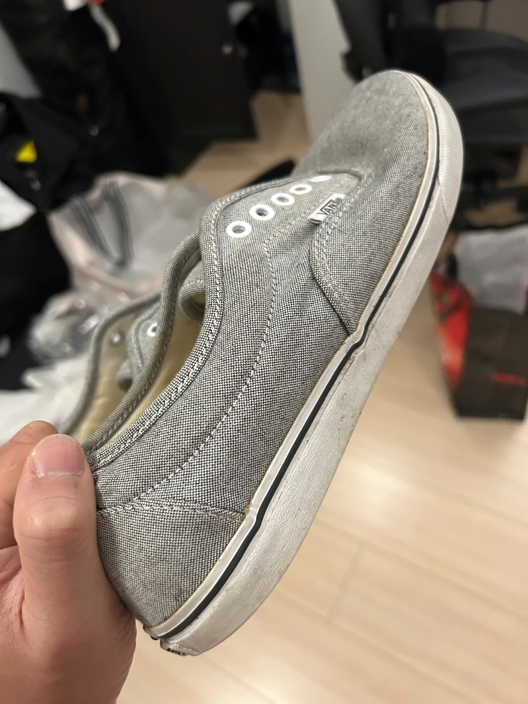 Vans Slip-On Shoes - Grey, US Size 10