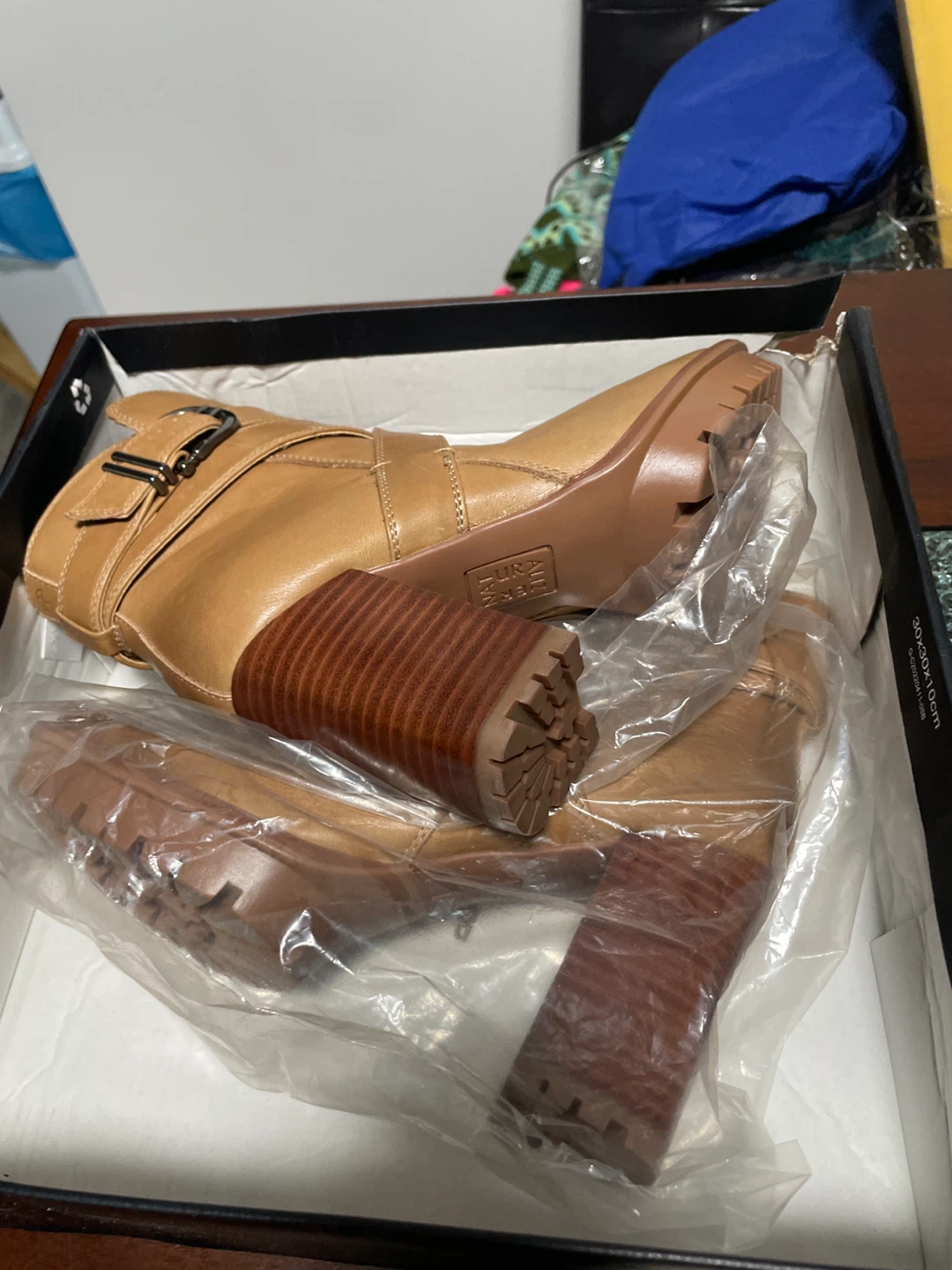 Naturalizer Brown Leather Heeled Booties Size 7.5M