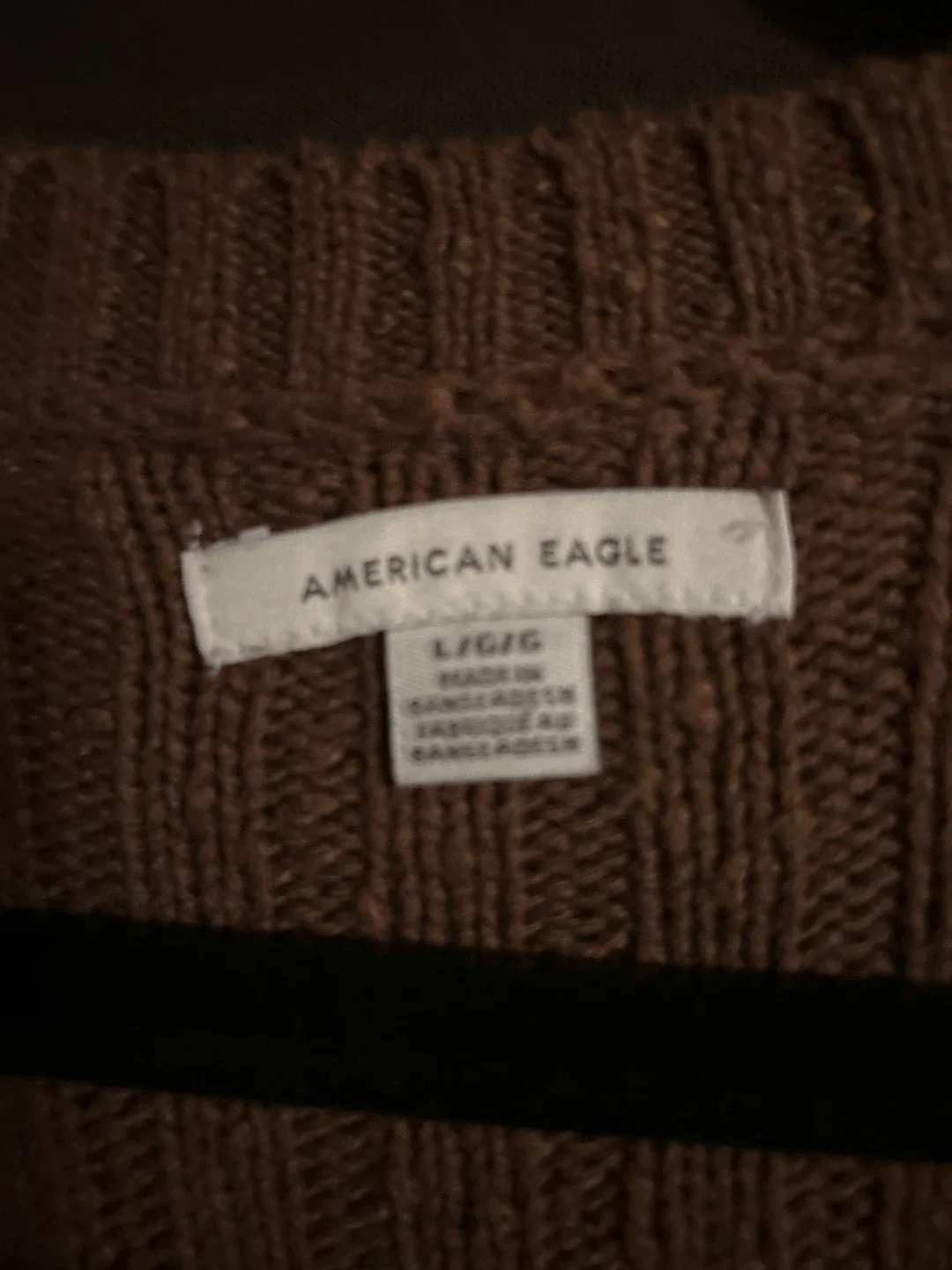 American Eagle Brown Cardigan - Size L image indicator(2)