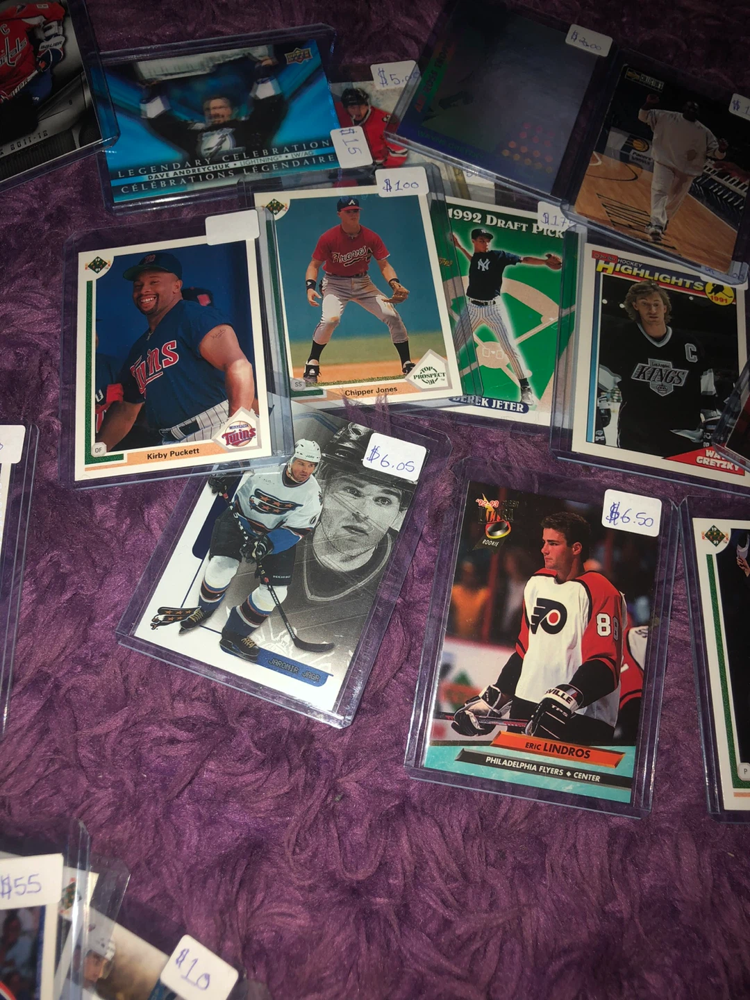 Mixed Hockey & Baseball Trading Cards - photo 4