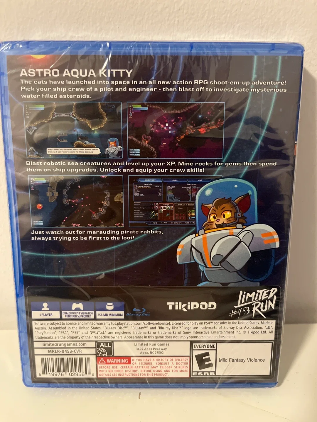 Astro Aqua Kitty PS4 Game Limited Run Games #453 - New, Sealed image indicator(2)