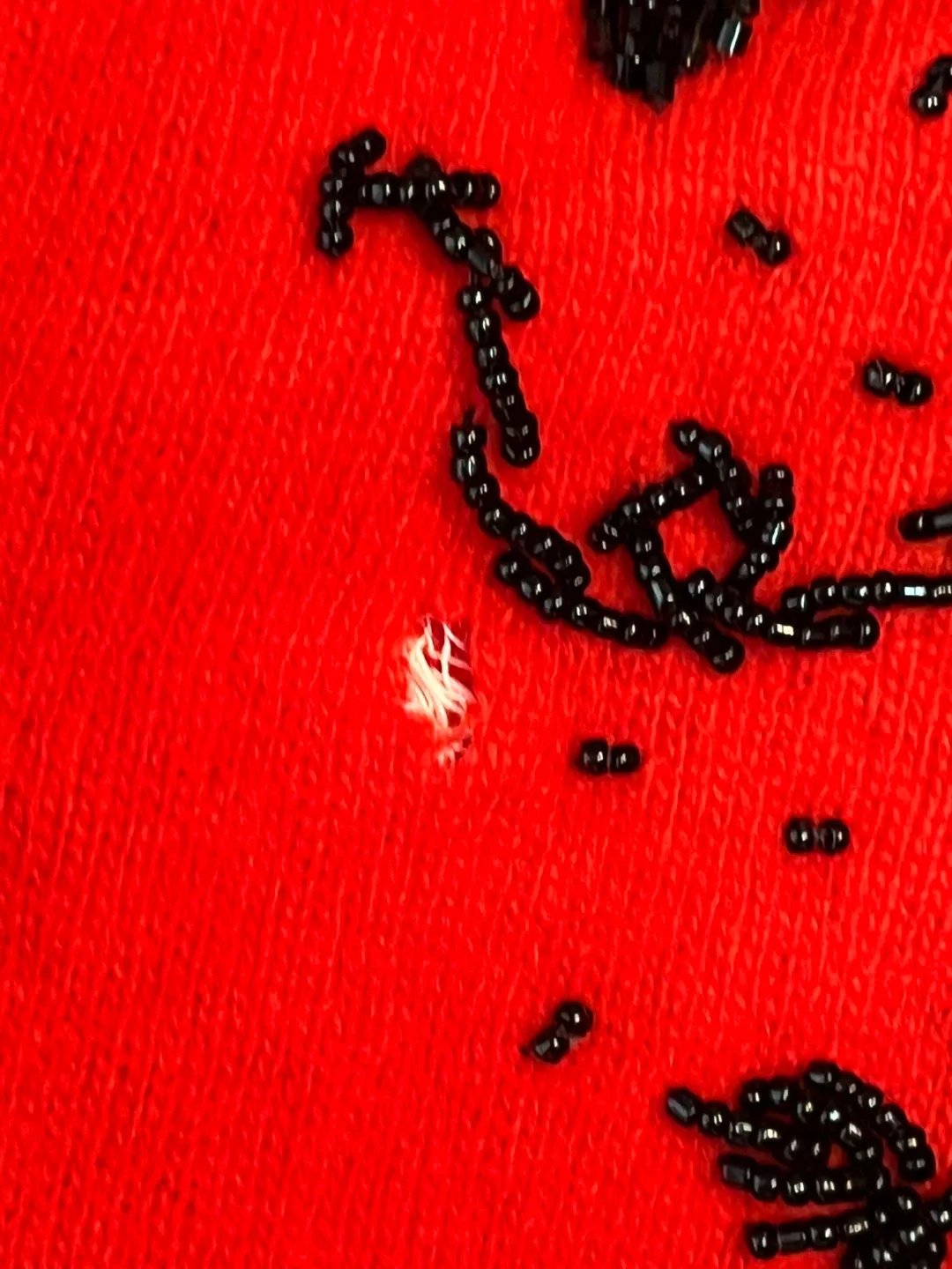 Red Beaded Cardigan - Size 44 image indicator(6)