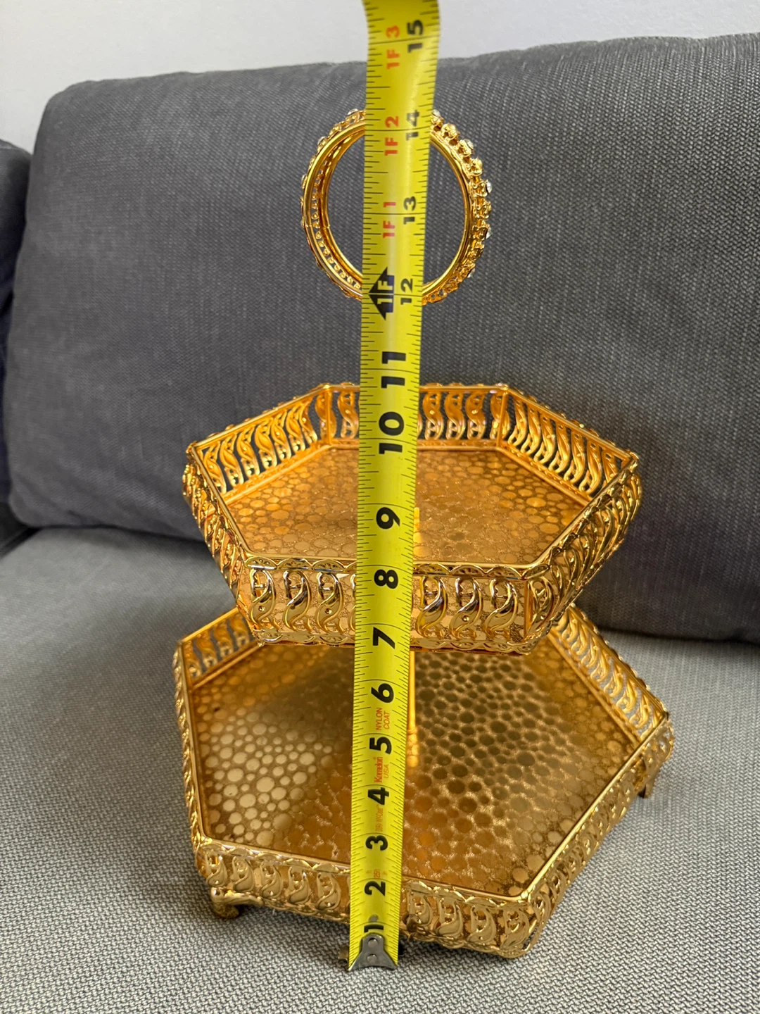 Gold 2-Tiered Dessert Stand - photo 5