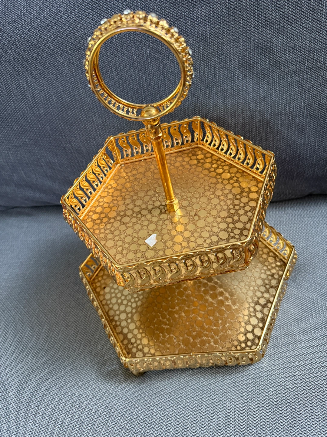 Gold 2-Tiered Dessert Stand - photo 4