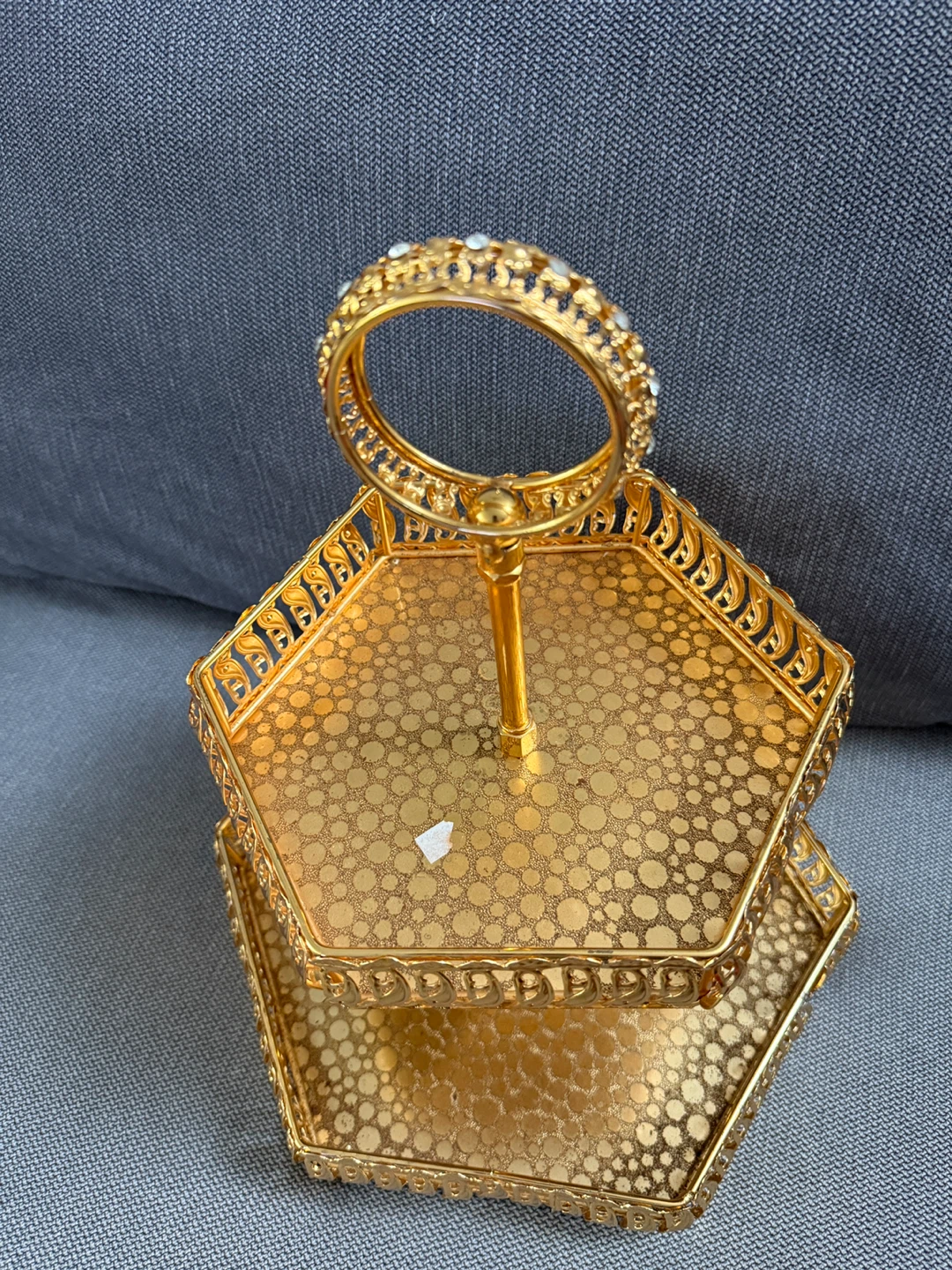 Gold 2-Tiered Dessert Stand - photo 3