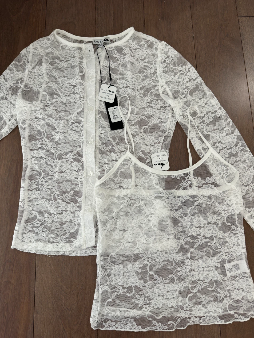 New Fashion Nova Lace Set - Size M - photo 2