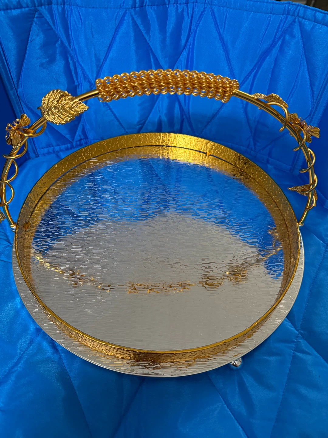Gold & Silver Decorative Tray - photo 2