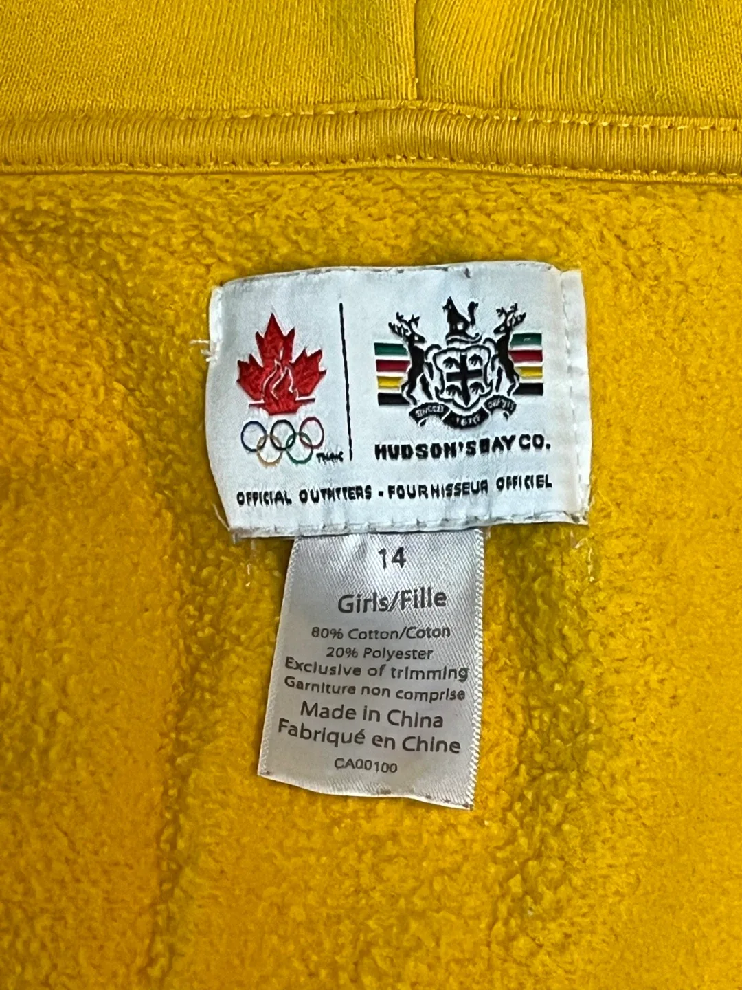 Hudson's Bay Canada Olympic Hoodie - Size 14 image indicator(4)