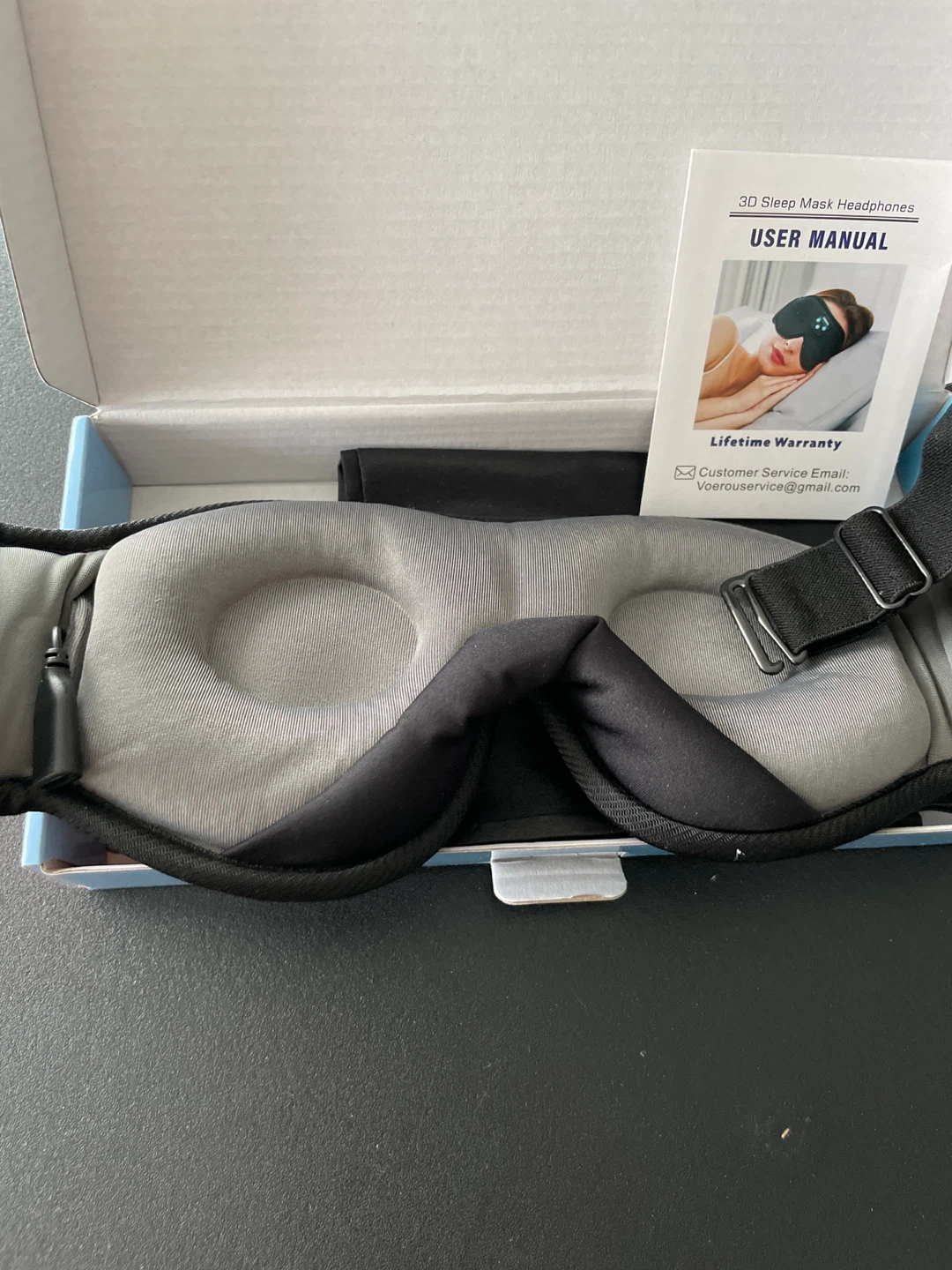 VOEROU 3D Sleep Mask Headphones - New - photo 2
