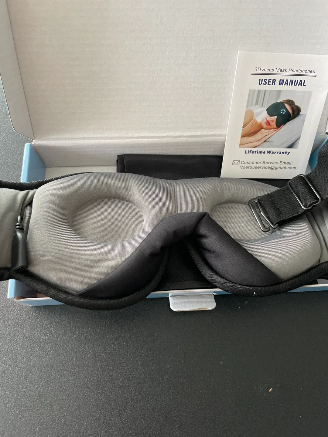 VOEROU 3D Sleep Mask Headphones - New image indicator(2)