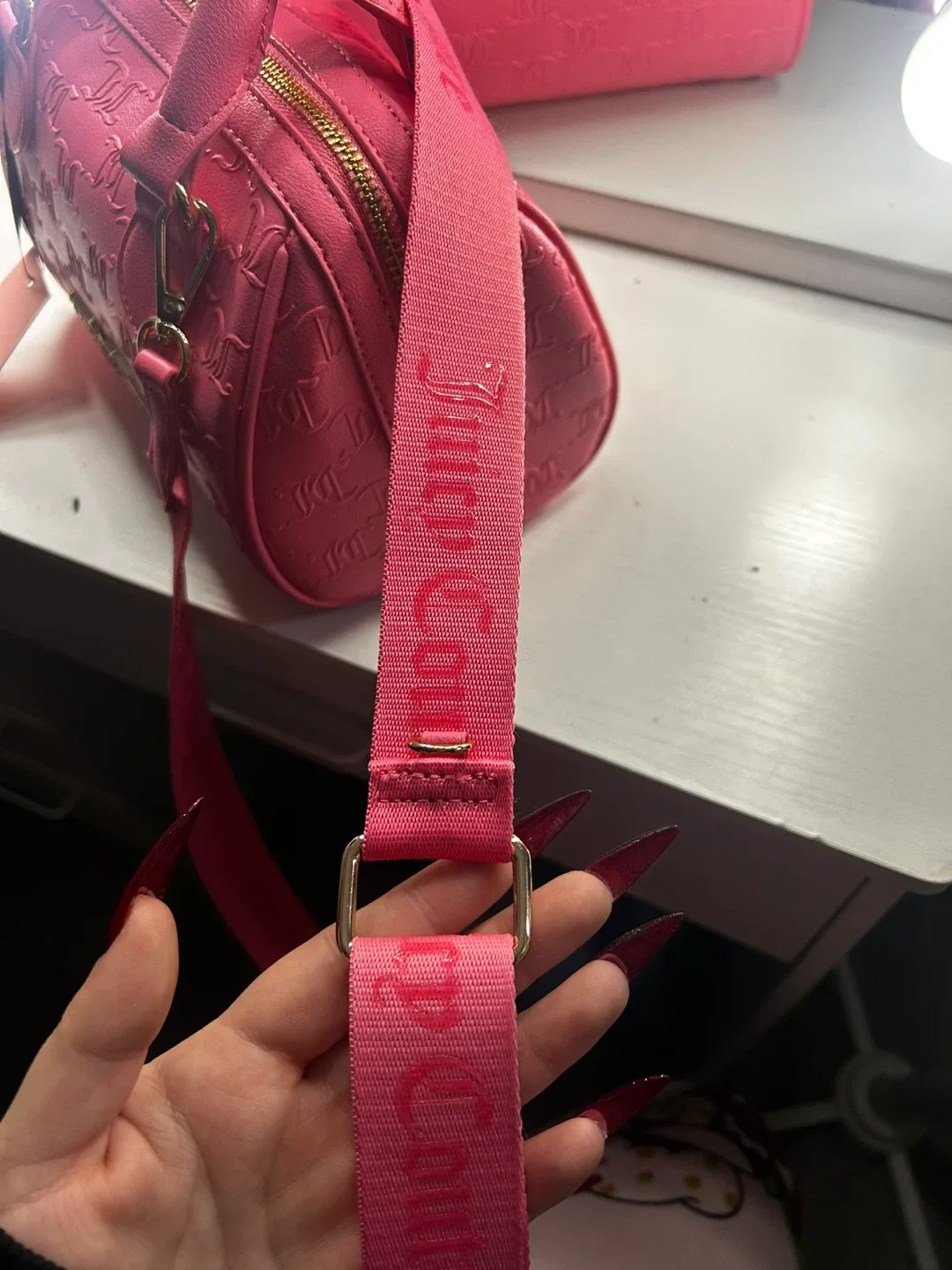 NWT Juicy Couture Pink Mini Satchel image indicator(4)