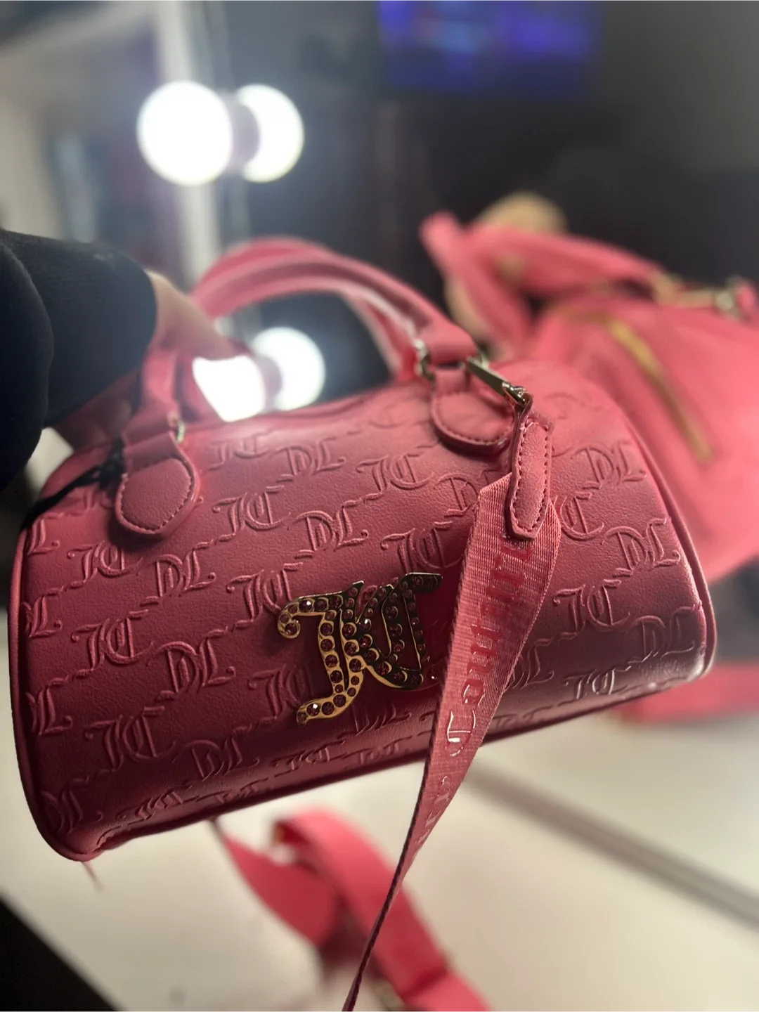 NWT Juicy Couture Pink Mini Satchel image indicator(8)