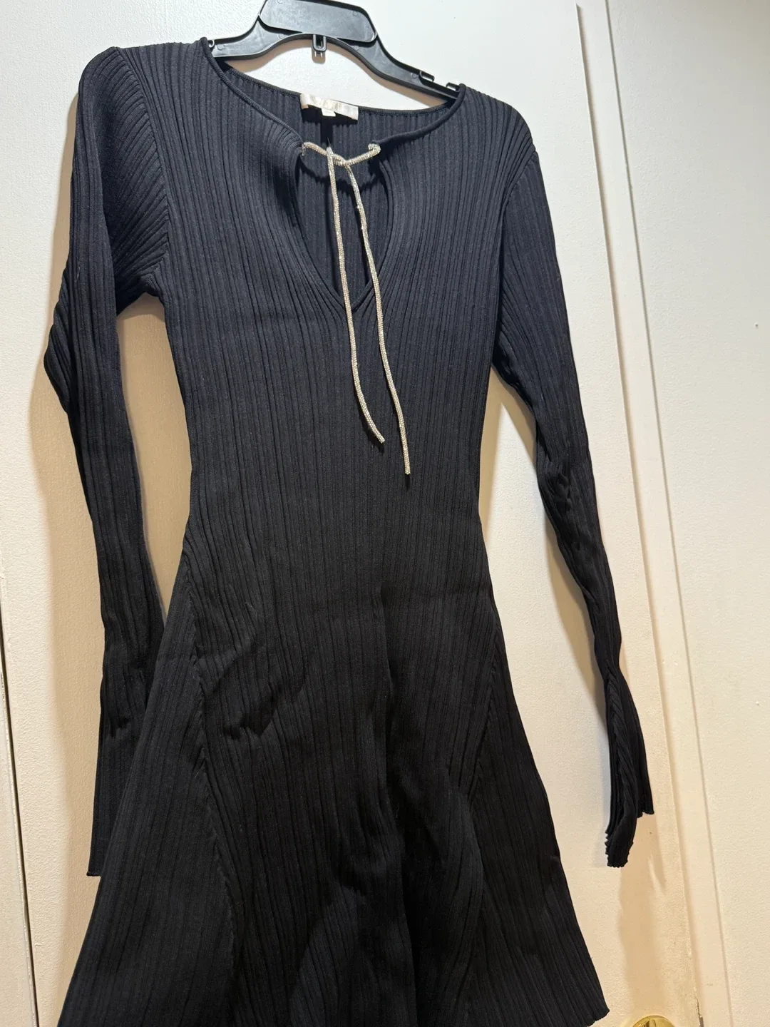 WAYF Black Long Sleeve Dress - Size XL image indicator(3)