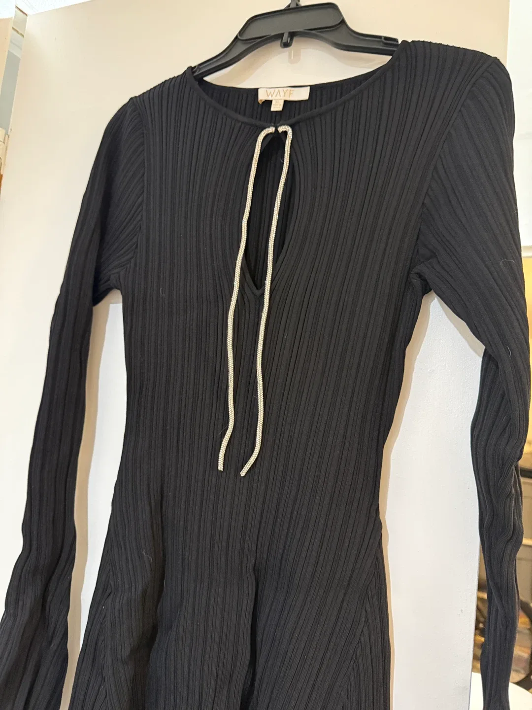 WAYF Black Long Sleeve Dress - Size XL image indicator(4)