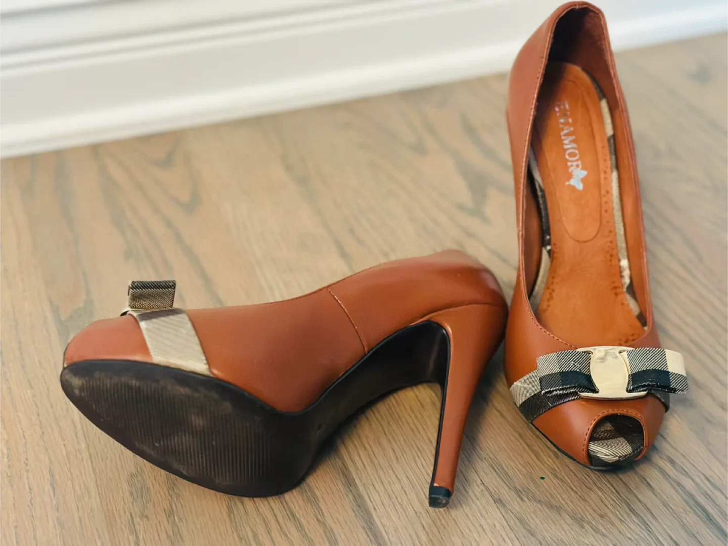 Enamor Brown Heels, Size 7 image indicator(3)