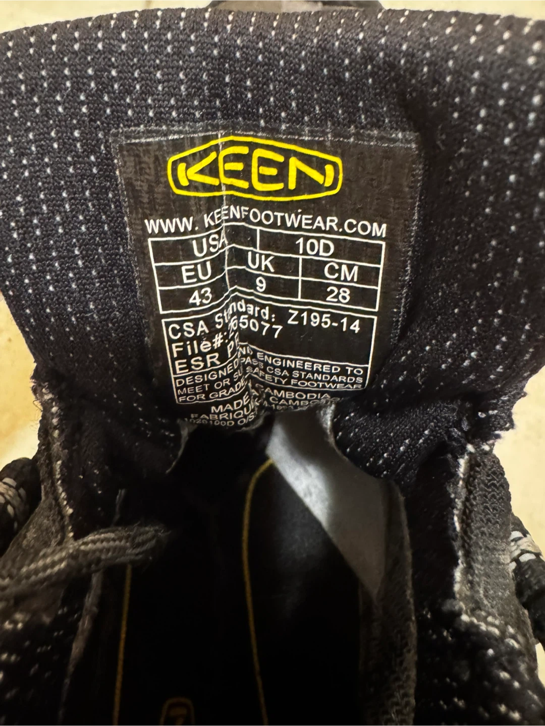 KEEN Men’s Black Work Boots - US 10D - photo 3