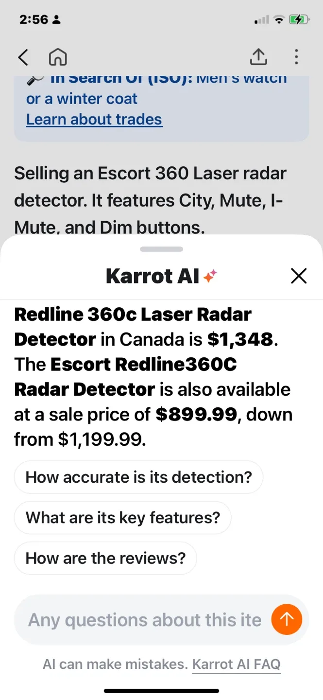 Escort 360 Laser Radar Detector🥕🥕🥕 image indicator(2)