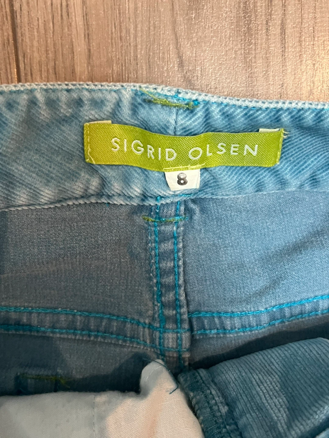 Sigrid Olsen Corduroy Flare Pants - Size 8 - photo 3