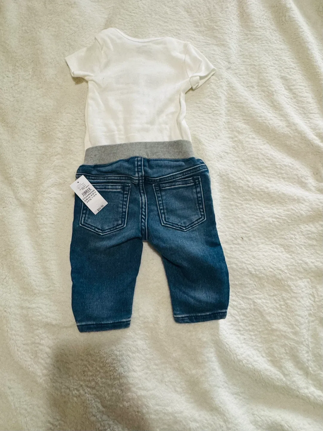 Baby Gap Denim Pants & Carter's Bodysuit (0-3 Months) image indicator(2)
