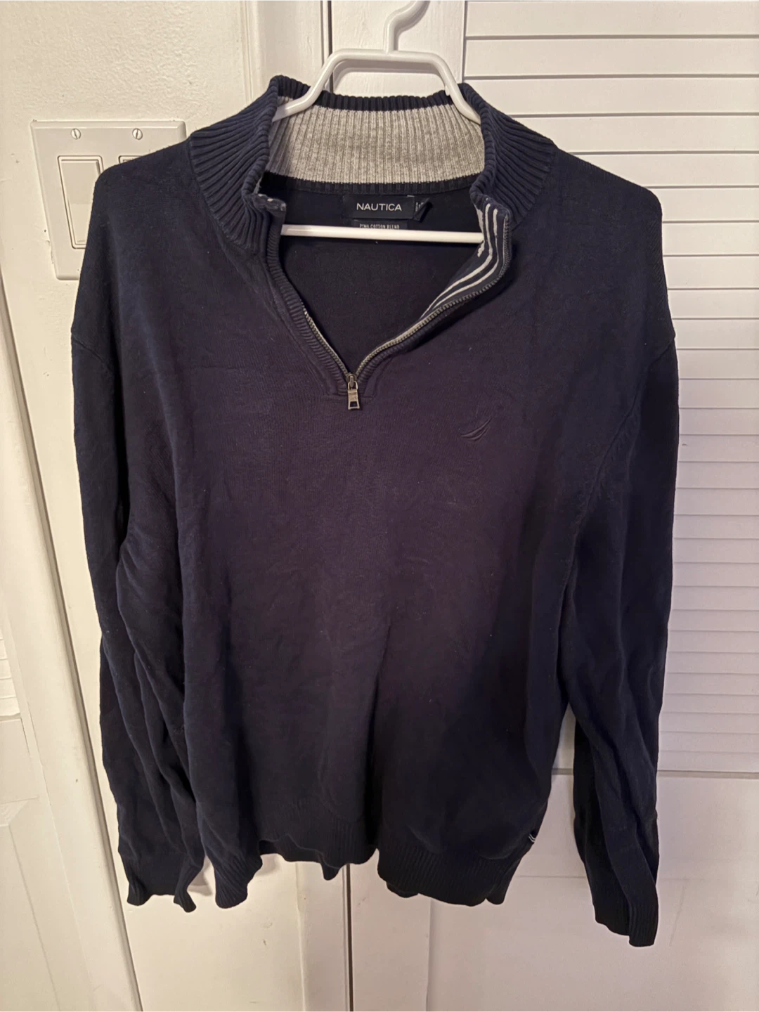 Náutica Men’s Navy Cotton Sweater XL