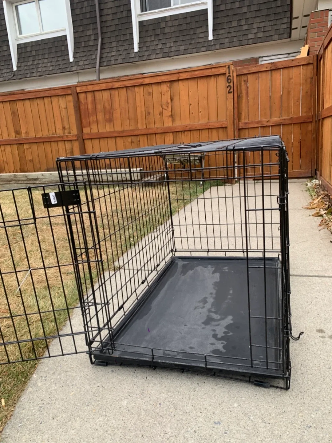 Black Wire Dog Crate - pet cage / dogs kennel image indicator(8)