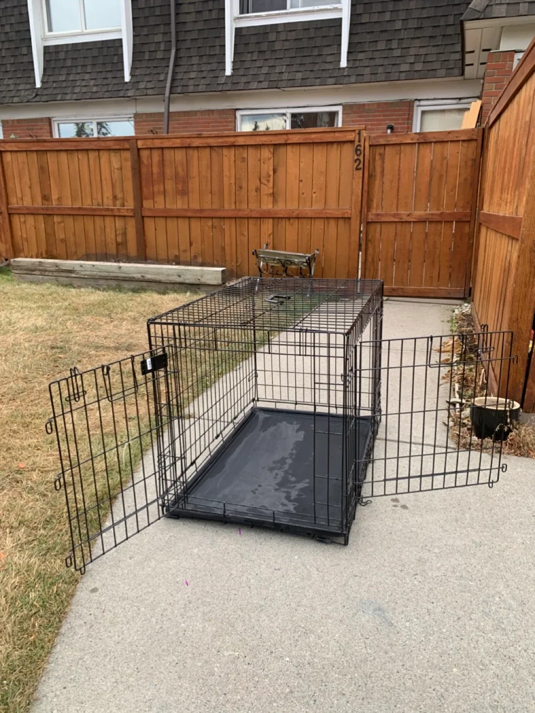 Black Wire Dog Crate - pet cage / dogs kennel image indicator(2)