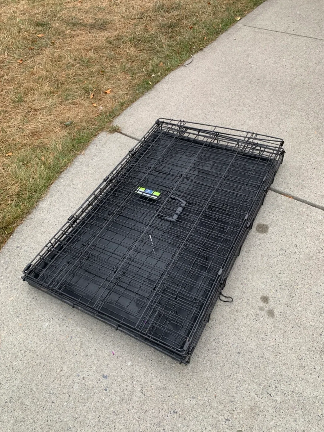 Black Wire Dog Crate - pet cage / dogs kennel image indicator(4)