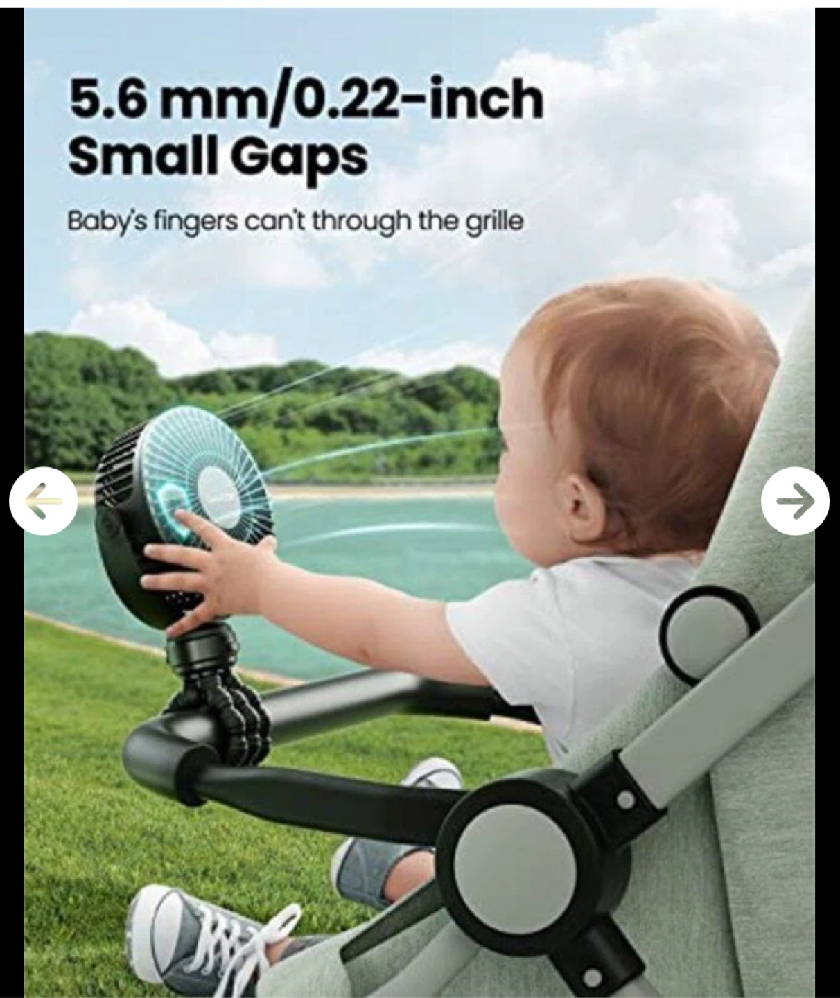 Gaiatop Mini Portable Stroller Fan - photo 2