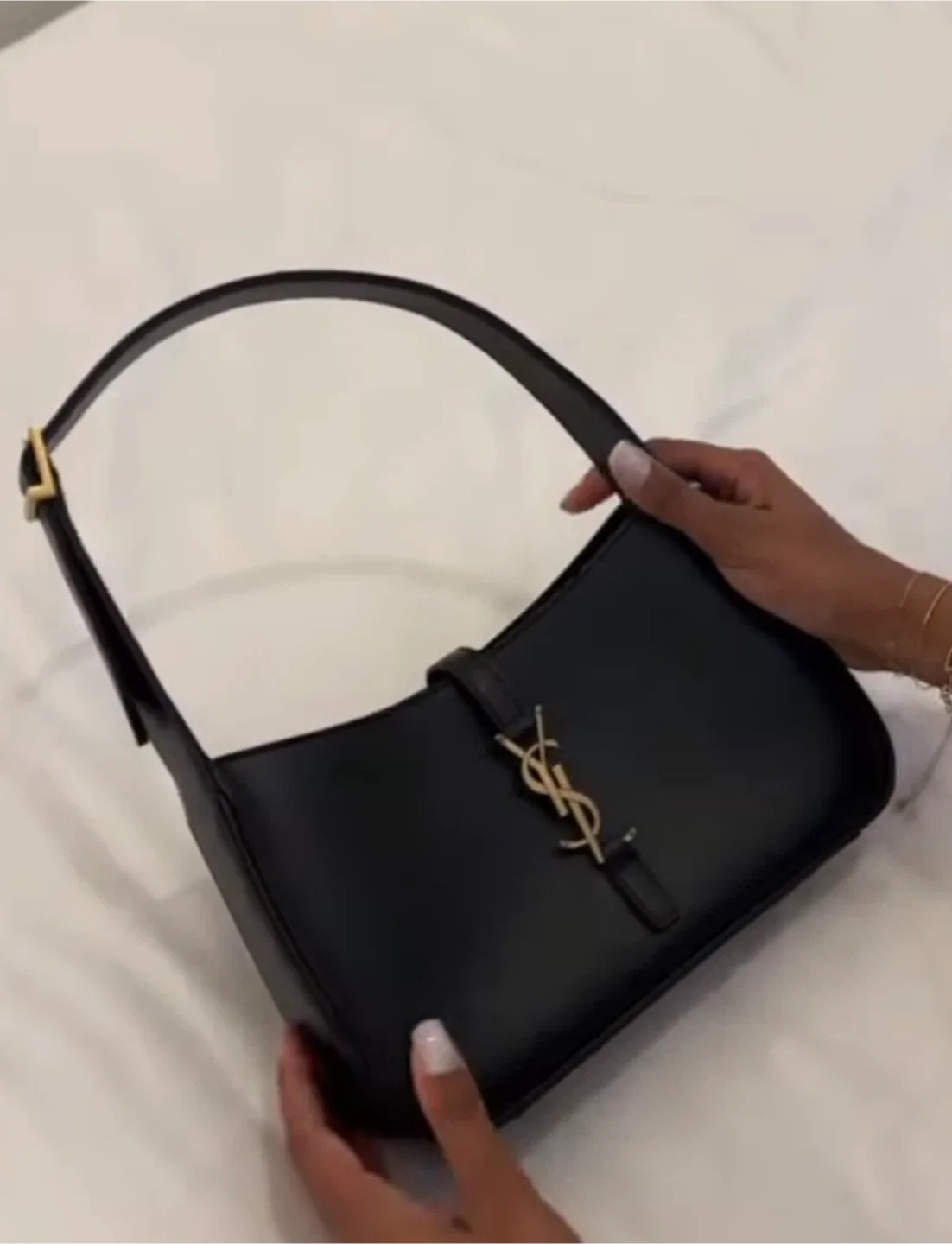 Saint Laurent YSL Black Leather Handbag image indicator(2)