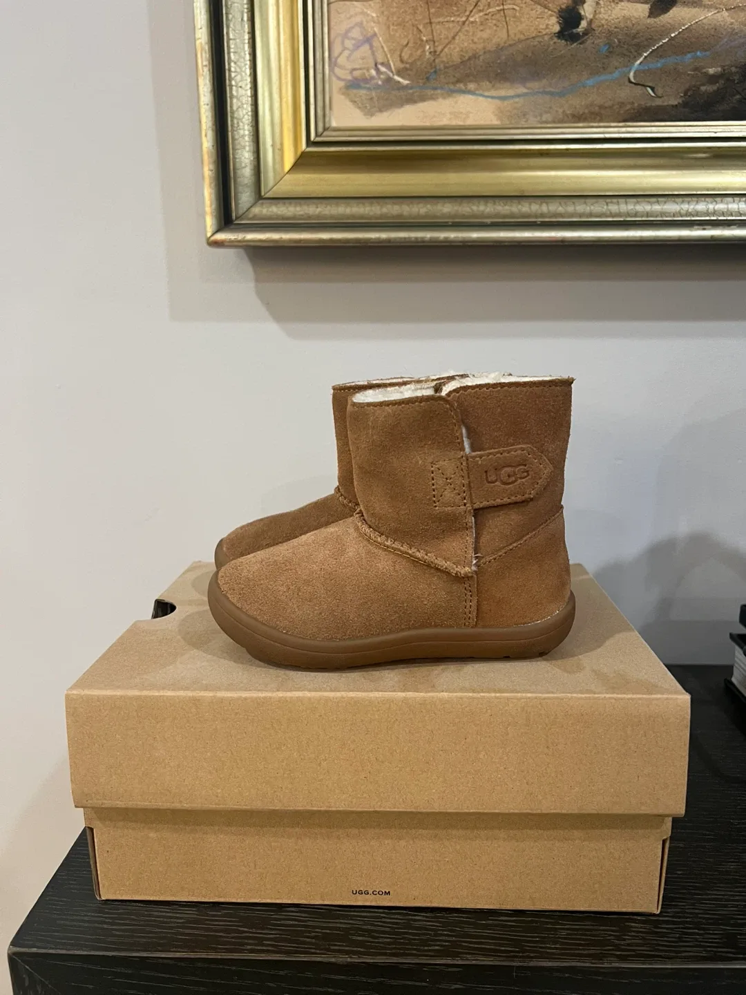 UGG Kids Bixbee Booties - Size 7 - Brown