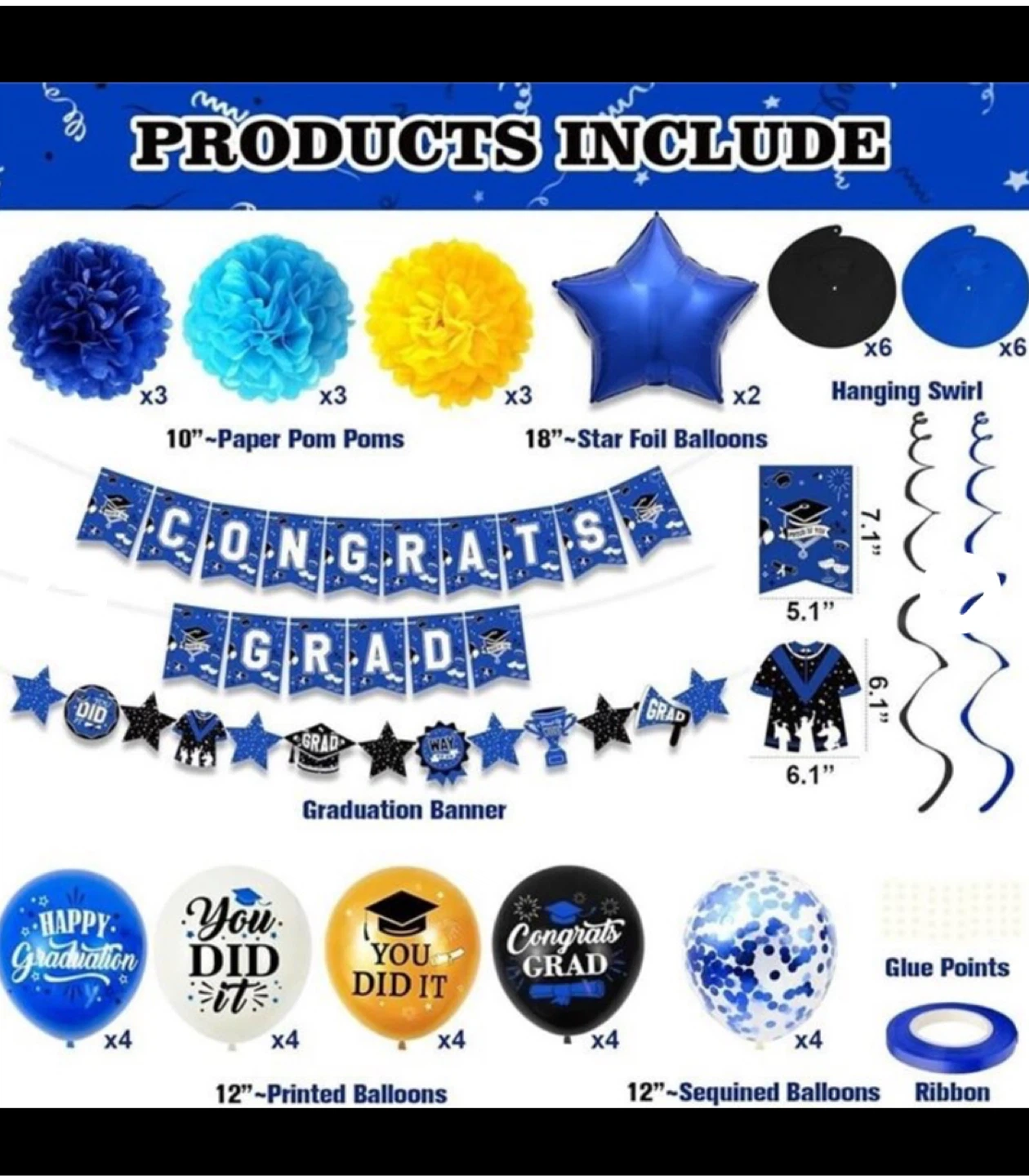 Winrayk Blue Gold Grad Decor - photo 2