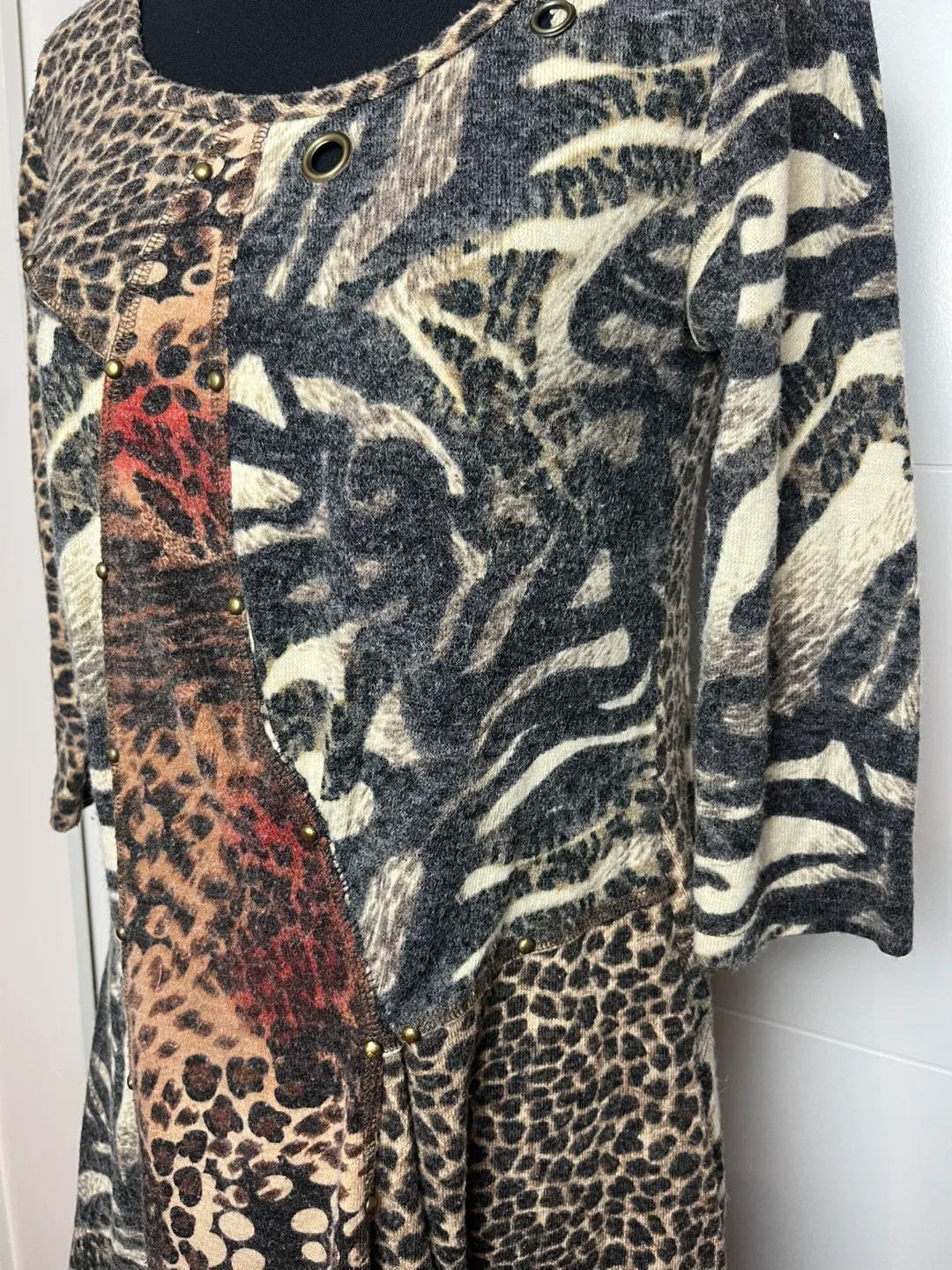 Bellissima Fashions Animal Print Dress - Size S image indicator(2)