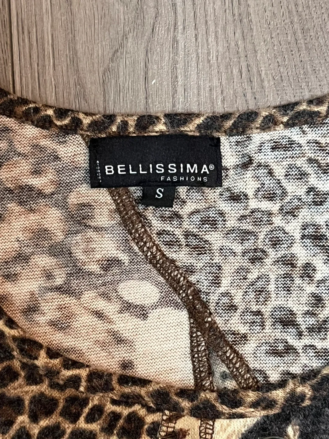 Bellissima Fashions Animal Print Dress - Size S image indicator(4)