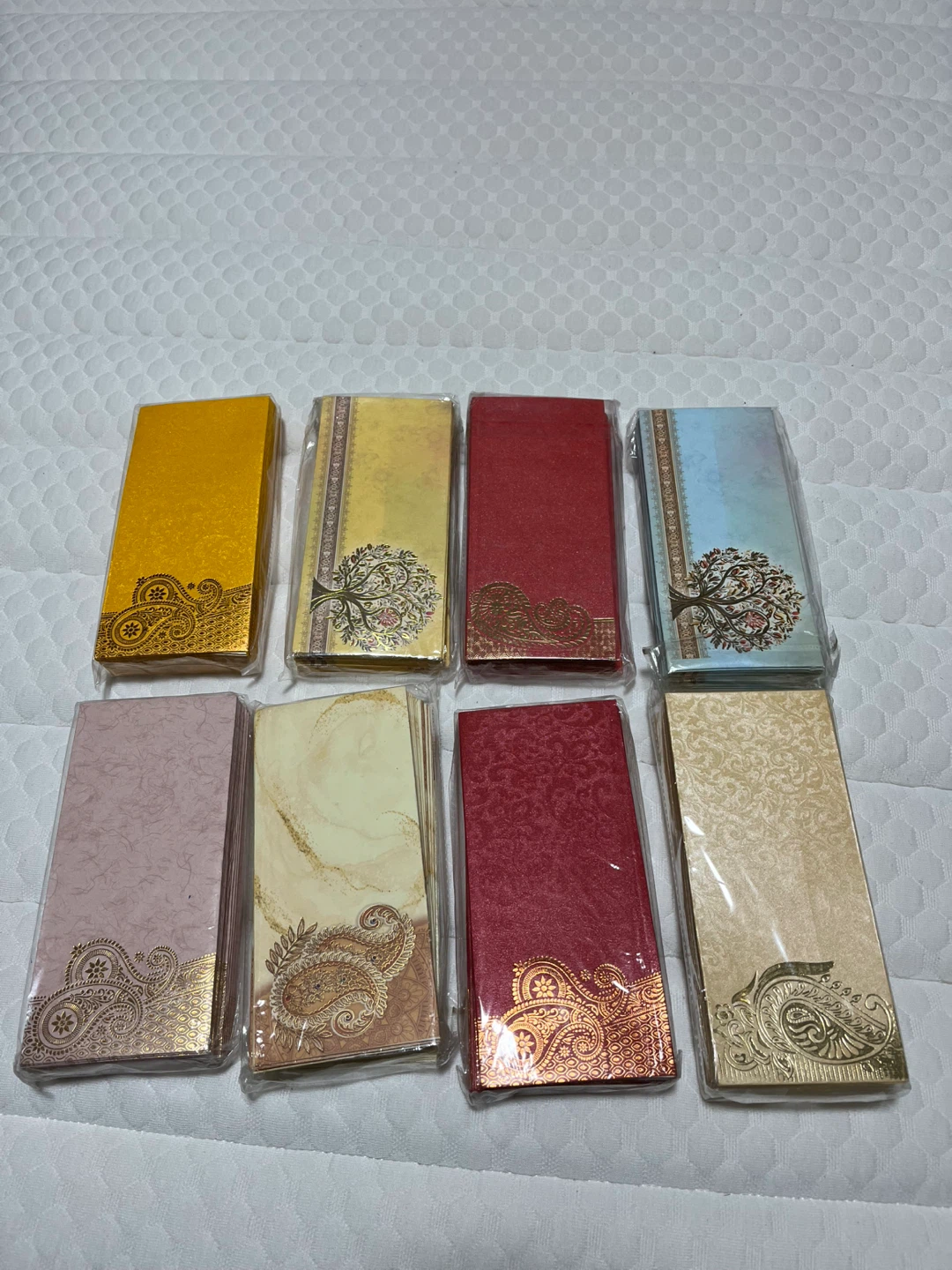 Assorted Colourful Gift Card Envelopes - Set of 8