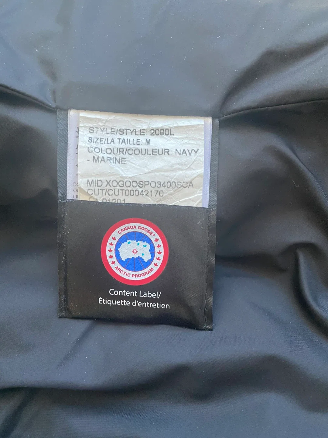 Canada Goose Navy Down Parka - Size M image indicator(3)