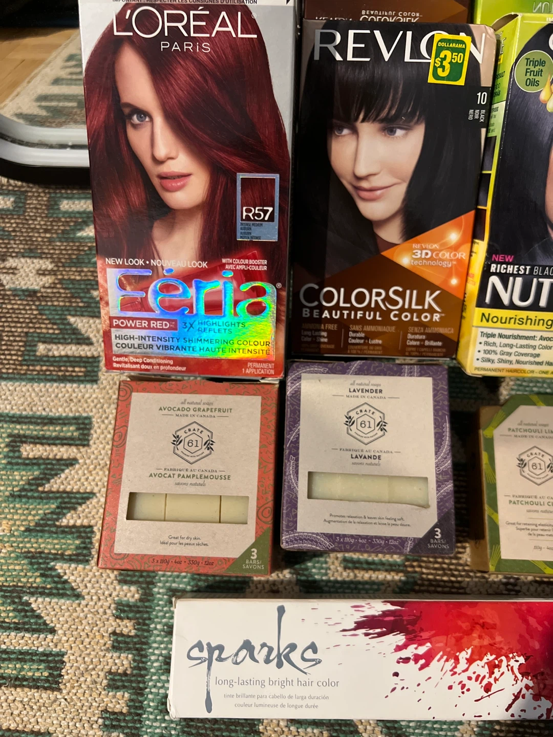 Hair Dye Lot: L'Oreal, Revlon, Garnier, Sparks + Soaps - photo 2