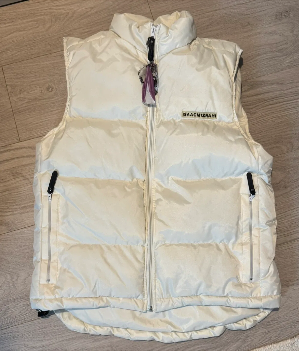 Trendy Unisex White Puffer Vest thumbnail