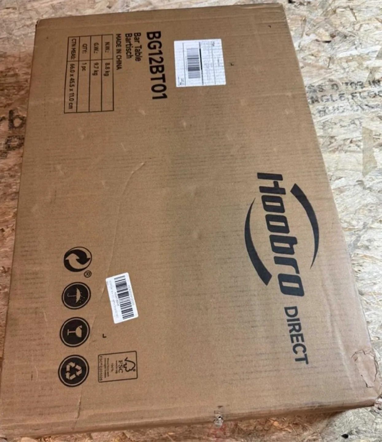 HOOBRO 120 cm Rectangular Table