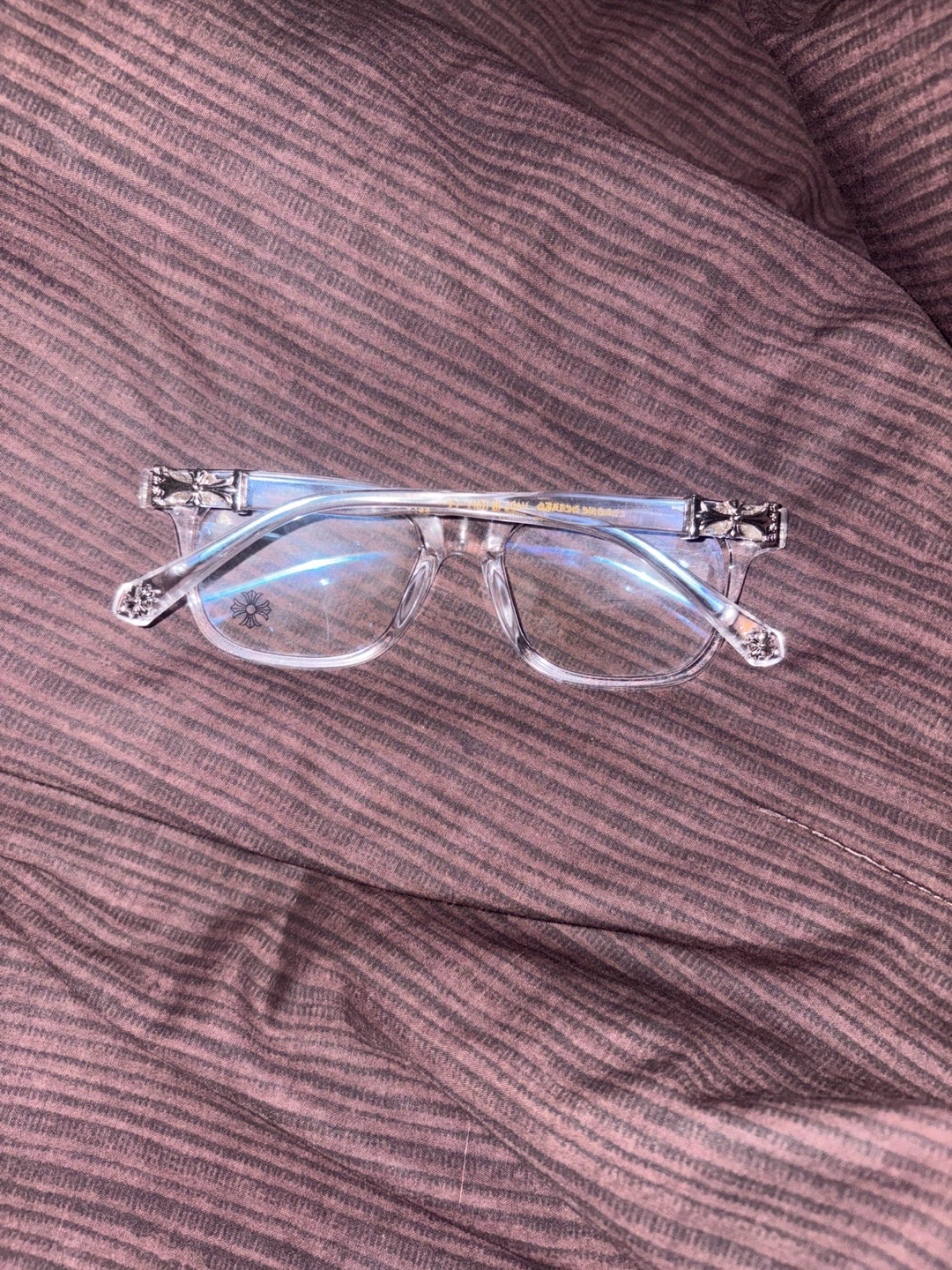 Chrome Hearts Clear Frame Glasses w/ Case - photo 4