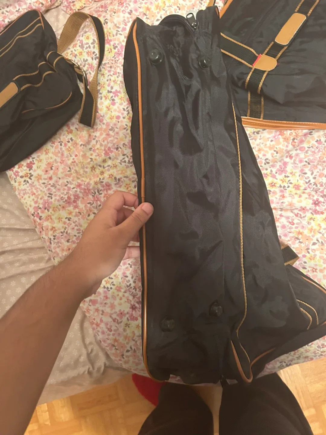 Pierre Cardin Packing & Garment Bag Set - Black image indicator(9)