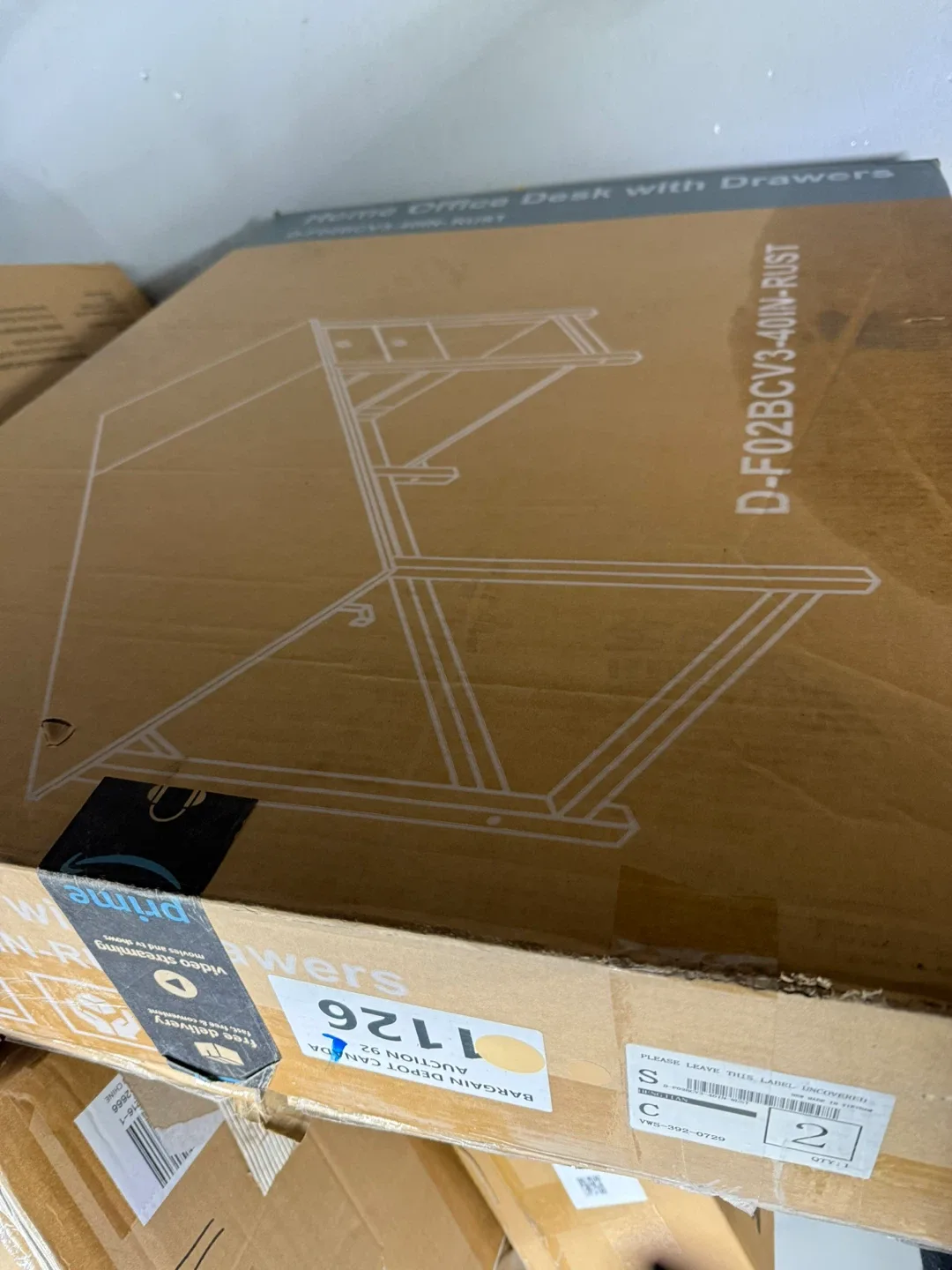 40” Computer Desk with drawers