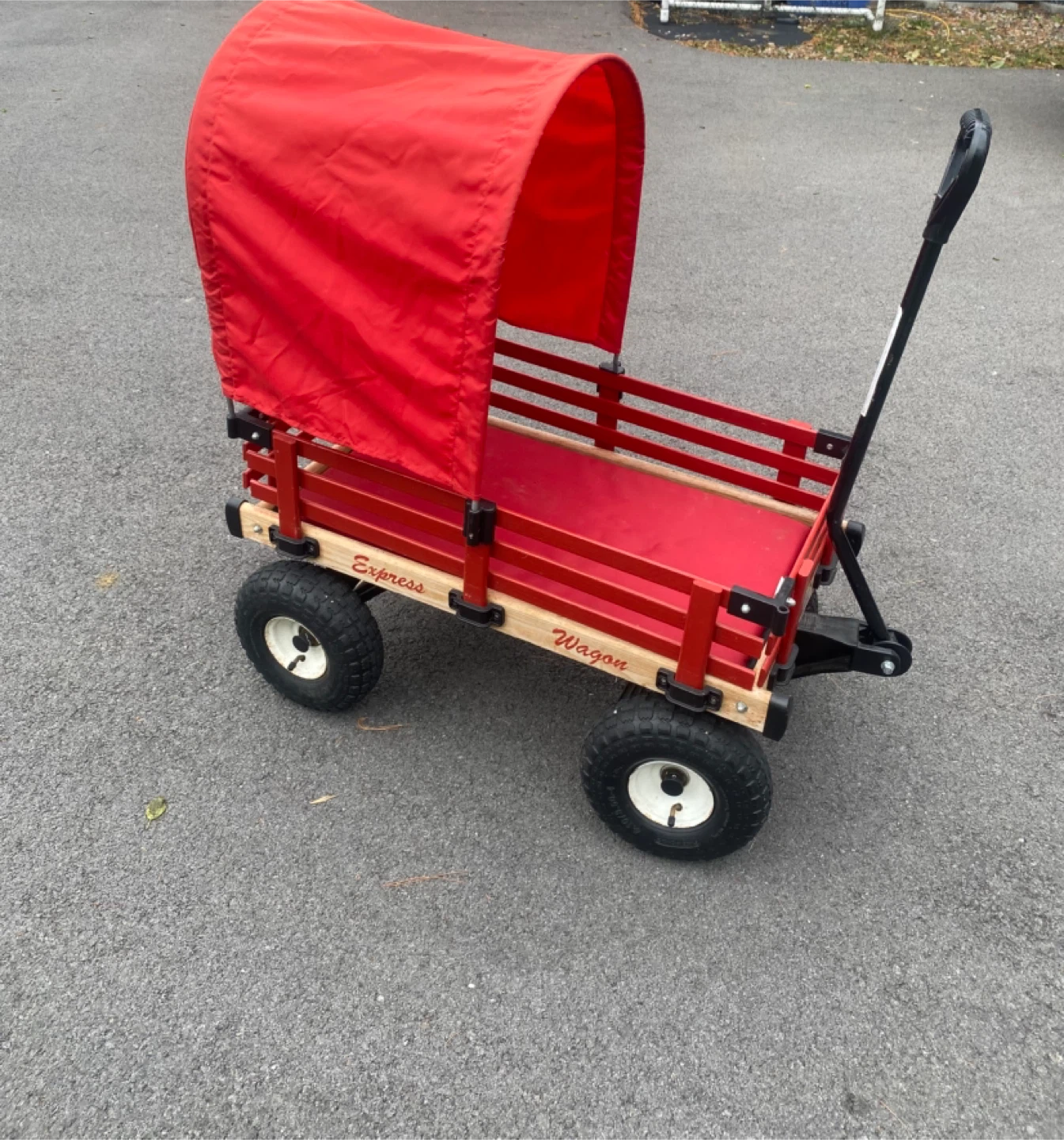 Express Wagon Red Wagon with Canopy - photo 2