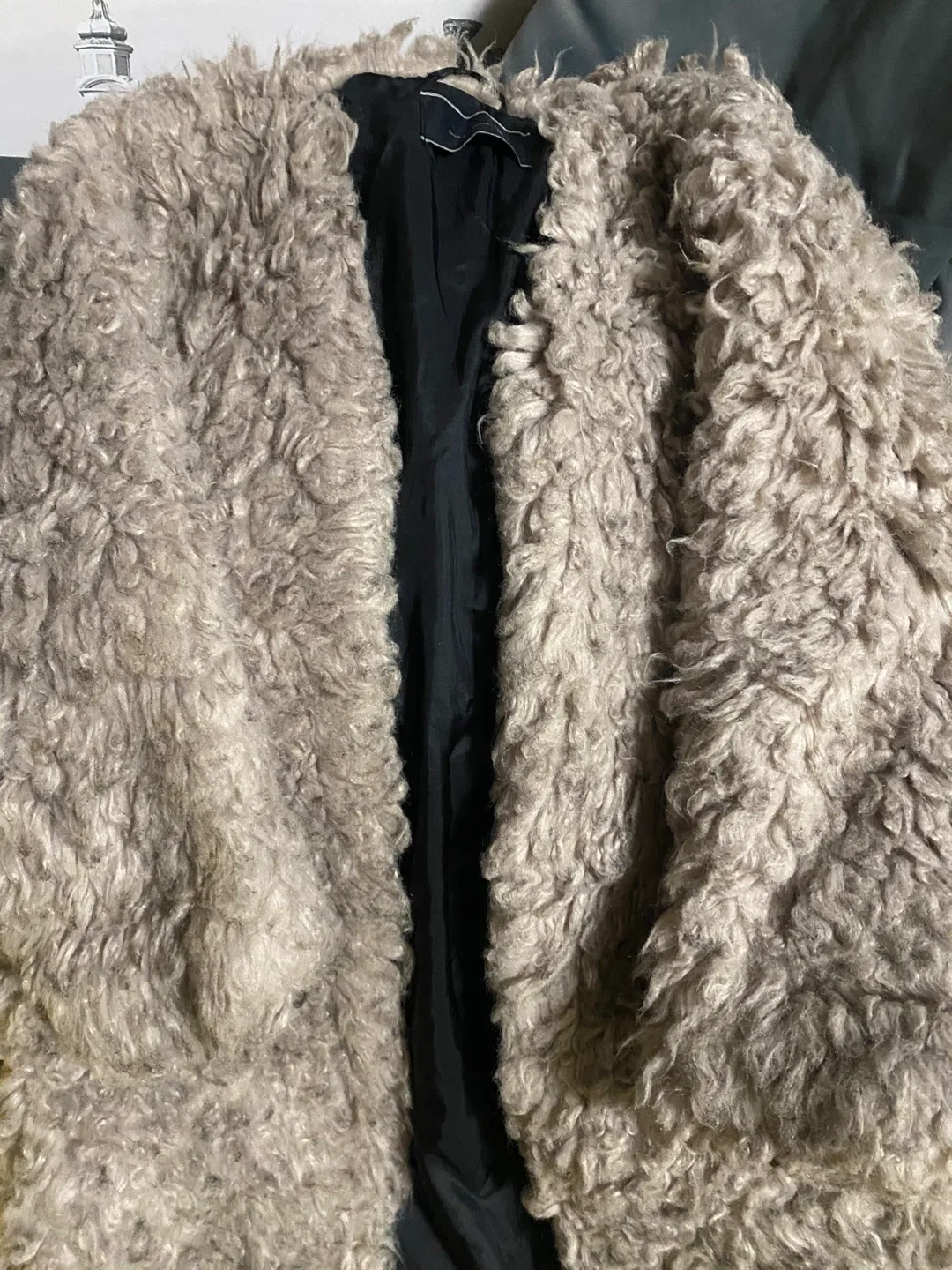 Dancing Wolves Faux Fur Coat image indicator(2)