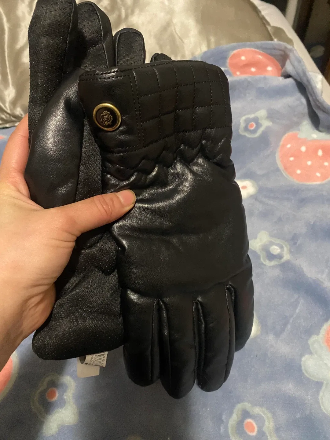 Black Leather Gloves image indicator(4)