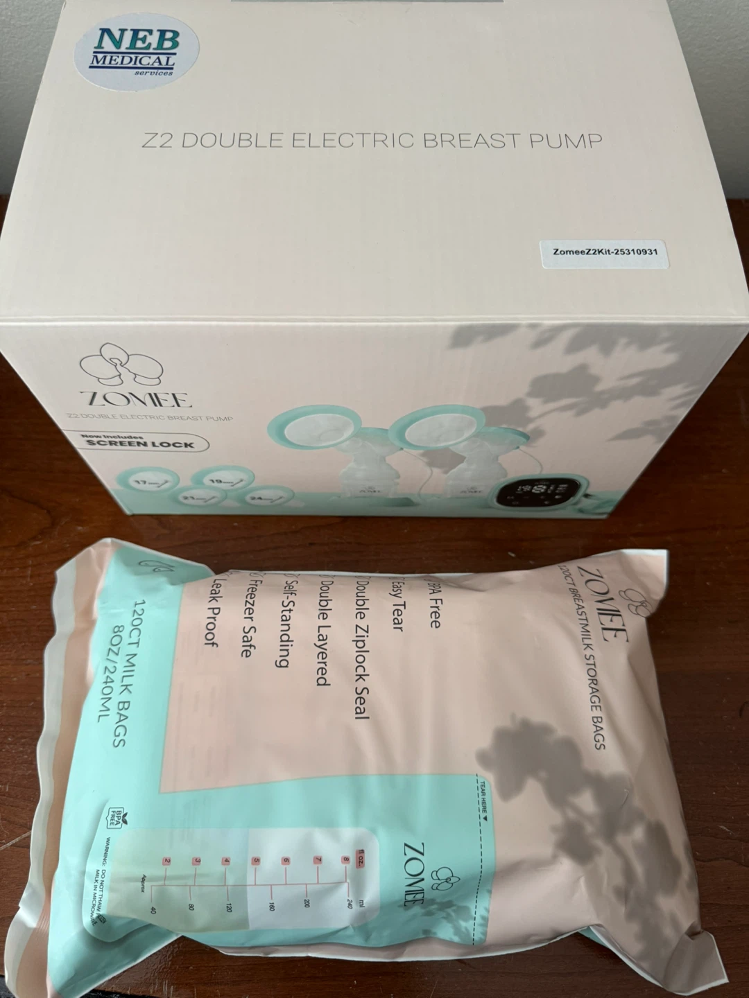 New Zomee Z2 Double Electric Breast Pump