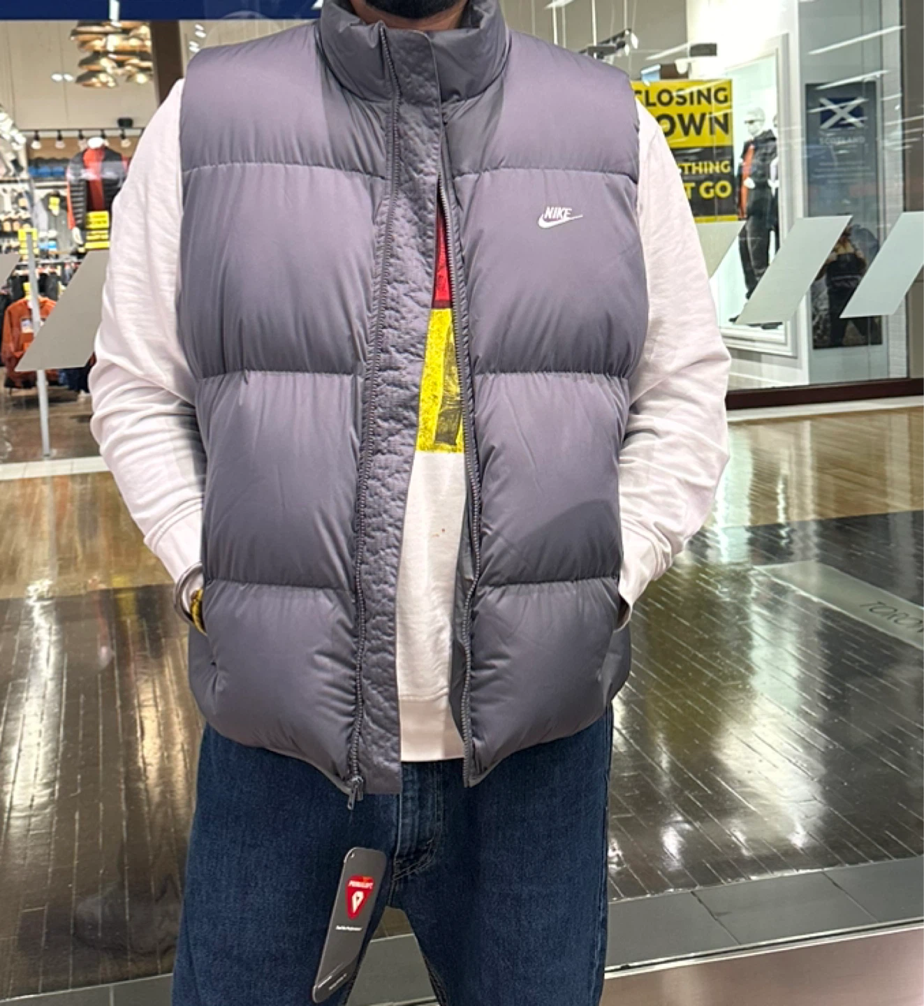Nike Puffer Vest grey colour - Size XL - photo 2